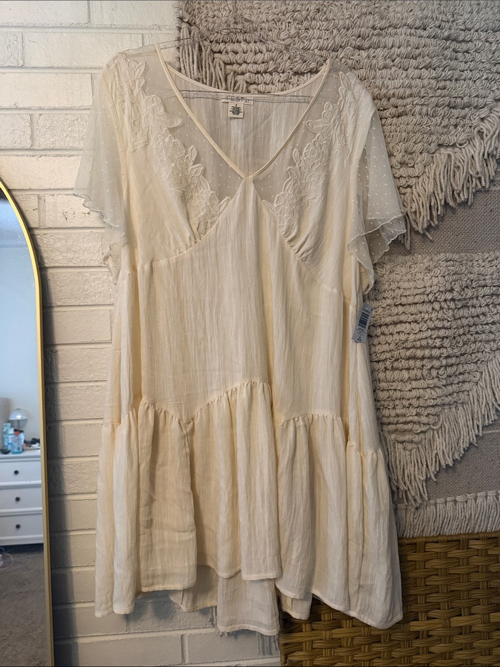 Torrid Festi Cream Lace Dress